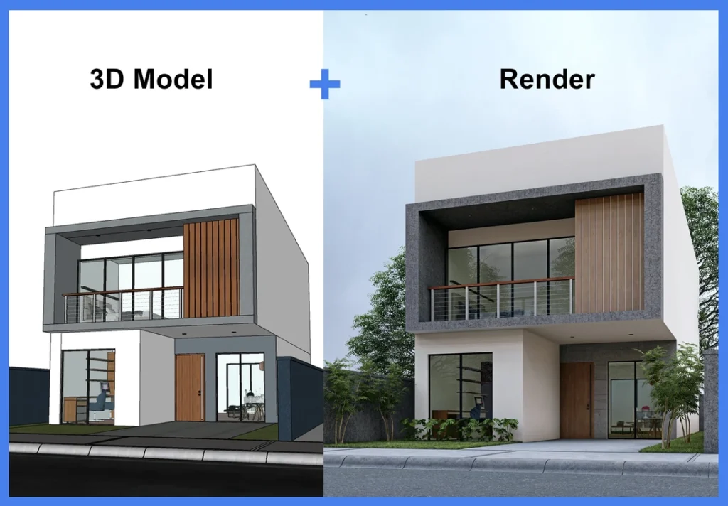 3D Rendering vs 3D Modeling