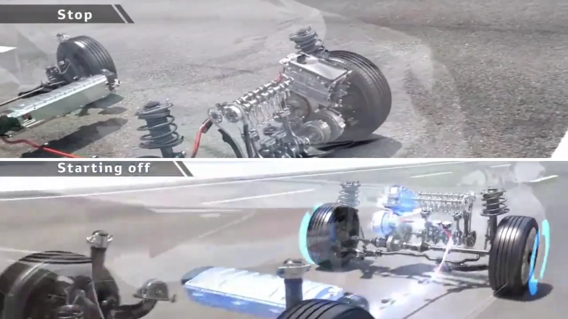 3d visuals of vehicle inner components