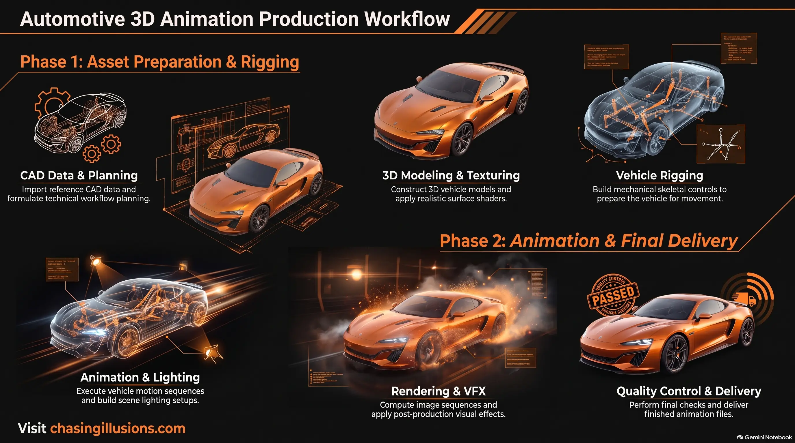 Automotive 3D Animation Production Workflow