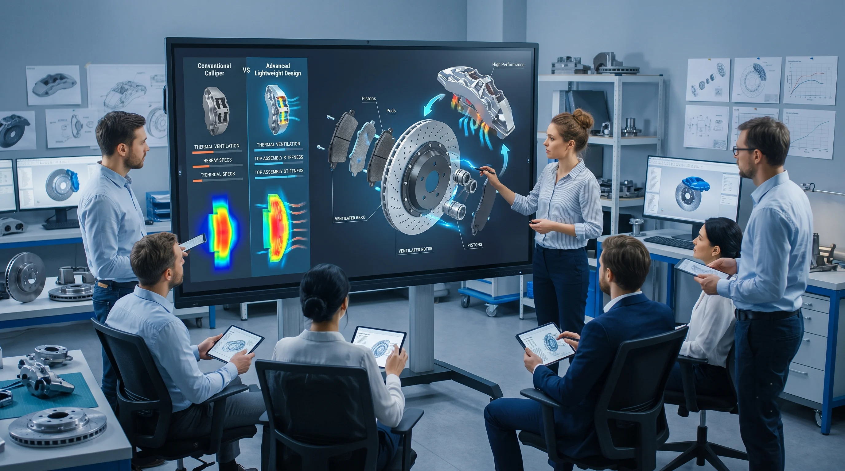 Demonstrates how automotive components operate