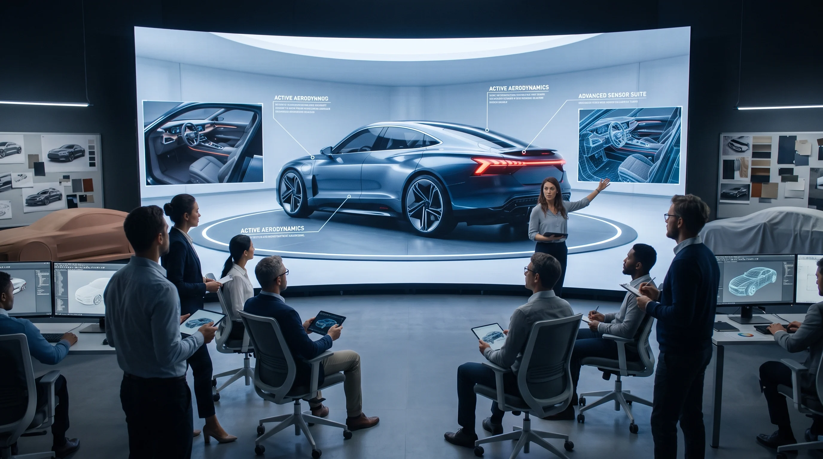 trade show of car features in eventshow
