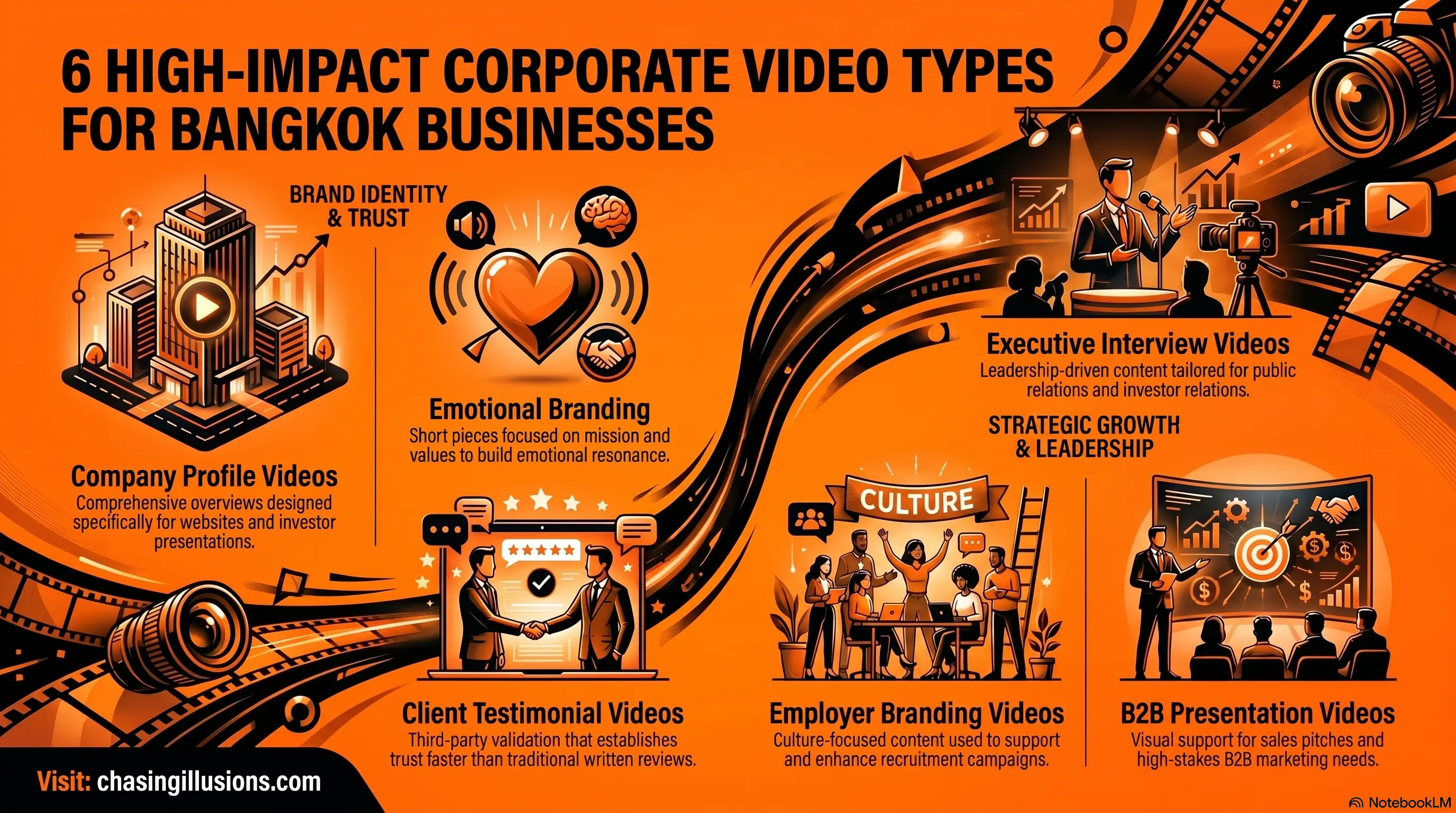 Types of Business Corporate Videos Bangkok