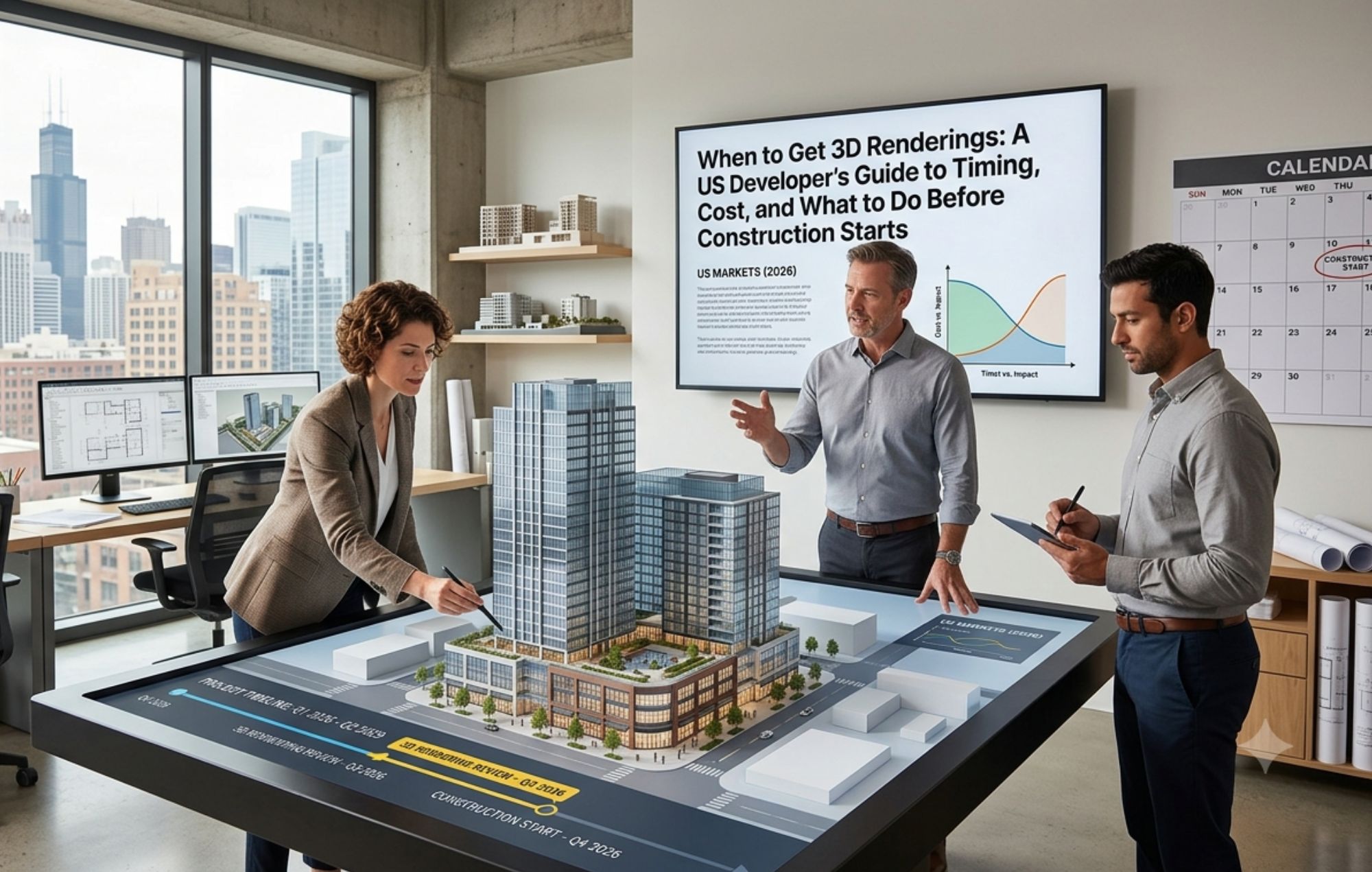 When to Get 3D Renderings: A US Developer's Guide to Timing, Cost, and What to Do Before Construction Starts