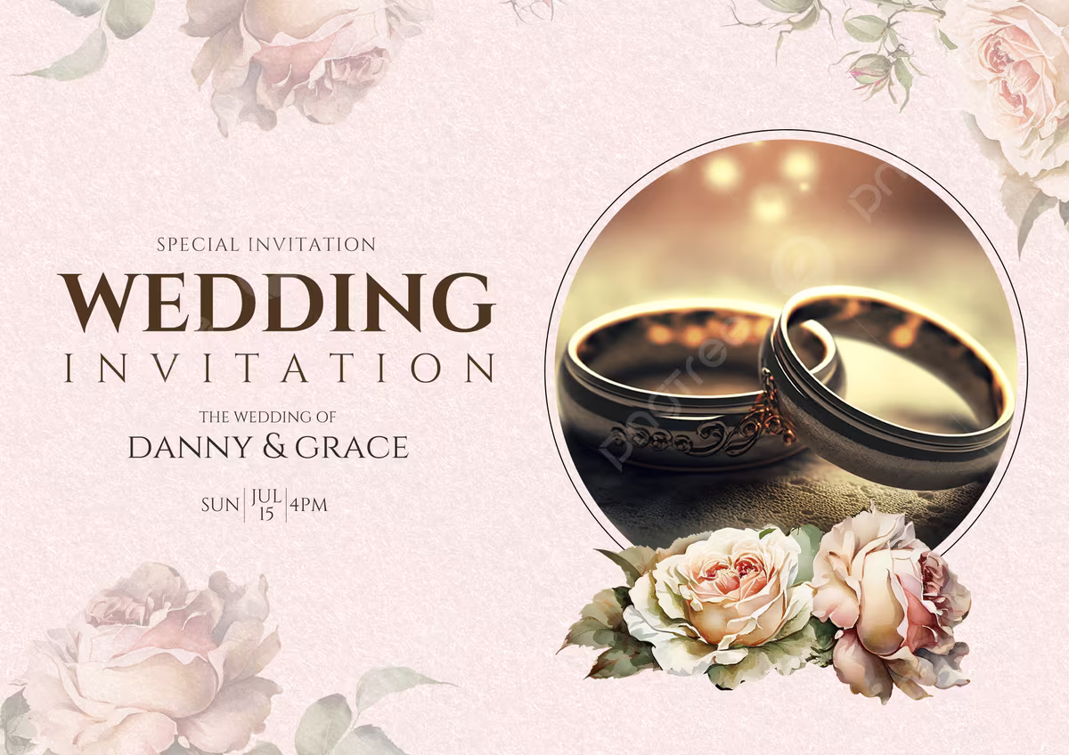 3D Wedding Invitation Video