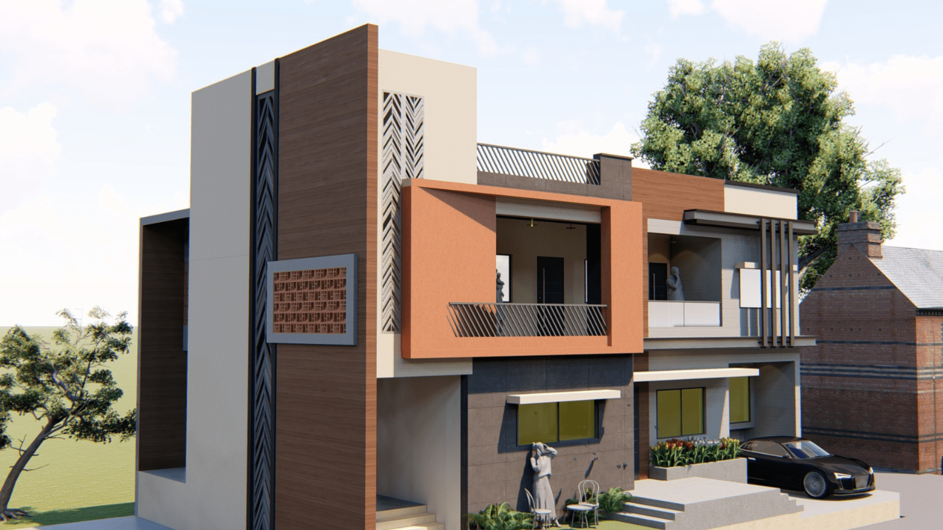 40 50 house plan 3d​