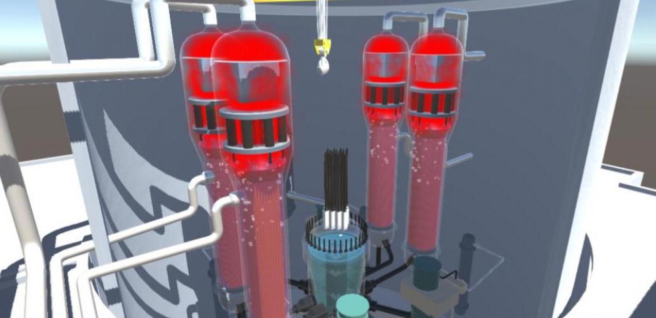 vr 3d tour of nuclear power plant