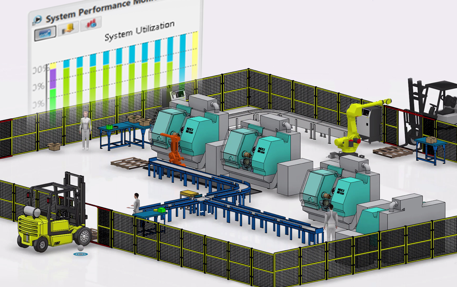 3d visualization of plants and factories